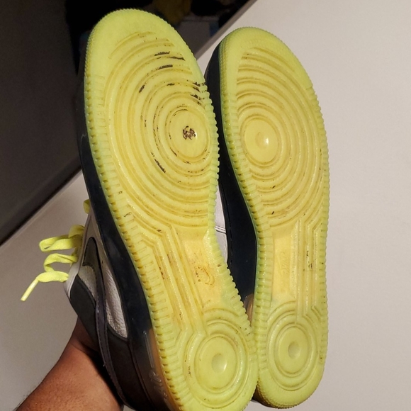 Nike Shoes Neon Green Foamposite Uptowns Poshmark